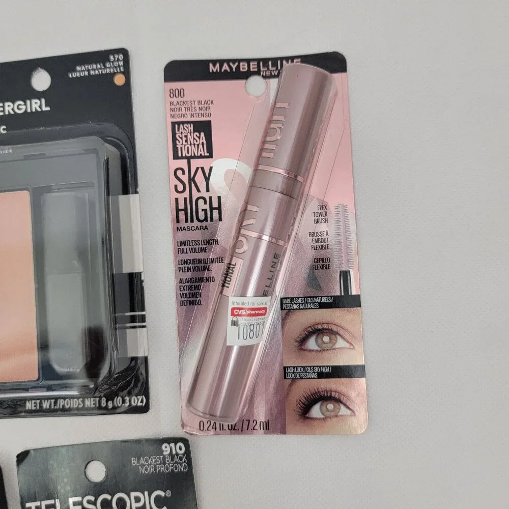 COVERGIRL Easy Breezy Brow Pencils BLACK 2pk LOT Eyeliner Mascara Mixed Bundle - Picture 8 of 16